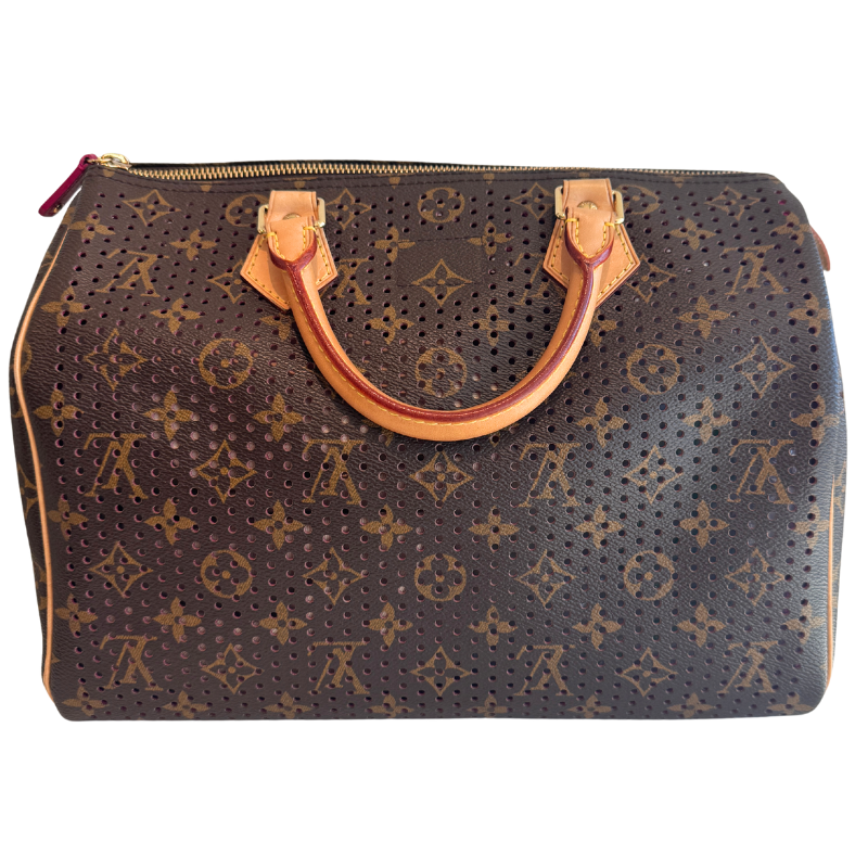 Louis Vuitton Perforated Canvas Limited Edition Speedy 30