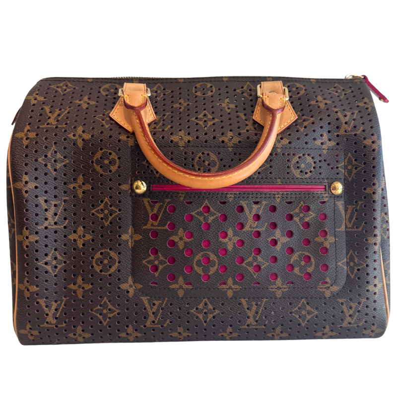 Louis Vuitton Perforated Canvas Limited Edition Speedy 30