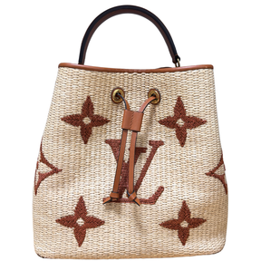 Louis Vuitton Giant Monogram Raffia Neonoe MM Bucket Bag