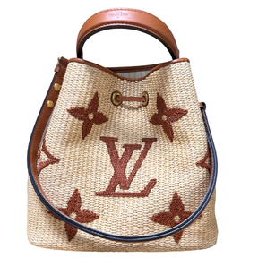 Louis Vuitton Giant Monogram Raffia Neonoe MM Bucket Bag