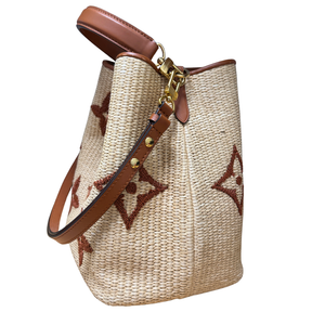 Louis Vuitton Giant Monogram Raffia Neonoe MM Bucket Bag