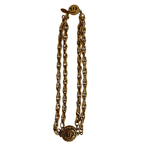 Chanel Logo Rope Necklace&nbsp;

Interlocking CC

Coiled Rope Medallion&nbsp;

Chunky Chain