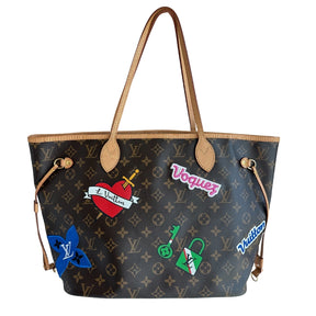 Louis Vuitton Monogram Travel Stickers

Neverfull MM&nbsp;

LV Coated Canvas&nbsp;

Printed Stickers

Embroidered Microfier&nbsp;

Sequins Patches&nbsp;

Vachetta Shoulder Straps&nbsp;

Side Cinch Straps