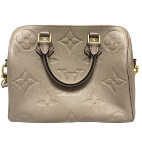Louis Vuitton Monogram Empreinte Speedy Bandouliere 25 Tourterelle