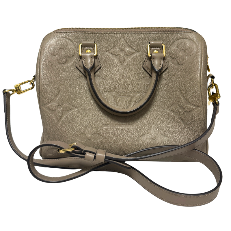 Louis Vuitton Monogram Empreinte Speedy Bandouliere 25 Tourterelle