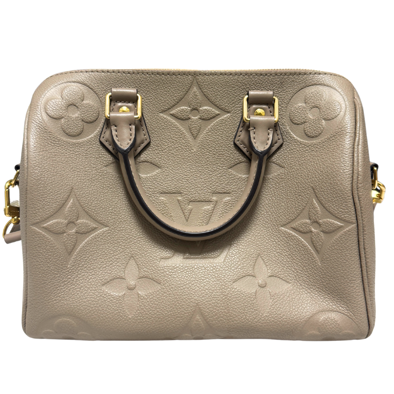 Louis Vuitton Monogram Empreinte Speedy Bandouliere 25 Tourterelle