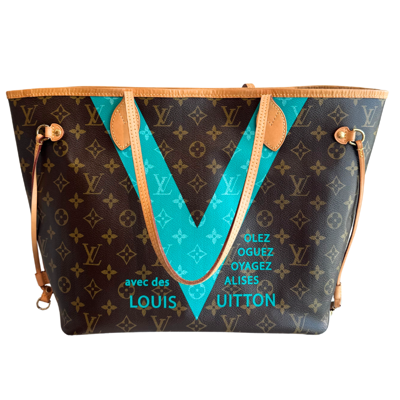 Louis Vuitton Limited Edition Monogram V Neverfull MM