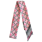 Louis Vuitton Silk Monogram Flower Tile BB Bandeau Scarf