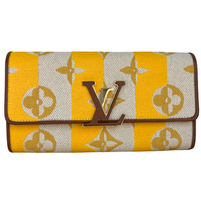 Louis Vuitton Capucines Striped Long Wallet