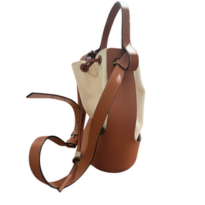 Loewe Canvas And Leather Balloon Bucket Bag