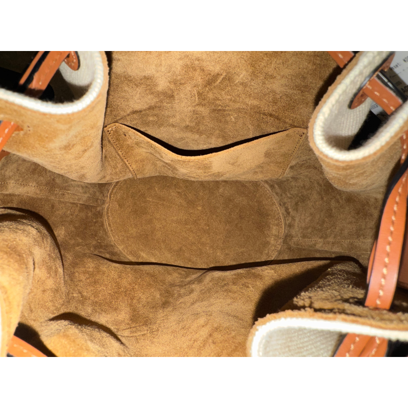 Loewe Canvas And Leather Balloon Bucket Bag