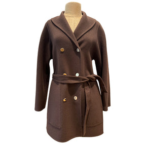 Hermes Brown Cashmere Overcoat