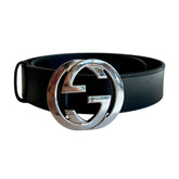 Gucci GG Buckle Leather Belt