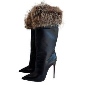 Christian Louboutin Fur Boots