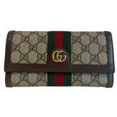 Gucci GG Canvas Ophidia Continental Wallet