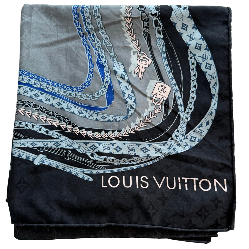 Louis Vuitton Monogram Multicolored Printed Silk Scarf