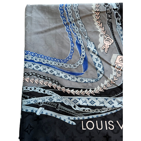Louis Vuitton Monogram Multicolored Printed Silk Scarf