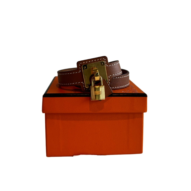 Hermes O'Kelly Double Wrap Lock Bracelet