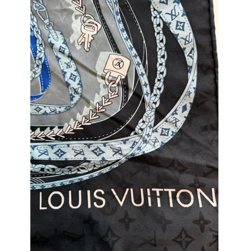 Louis Vuitton Monogram Multicolored Printed Silk Scarf