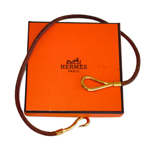 Hermes Leather Double Wrap Bracelet