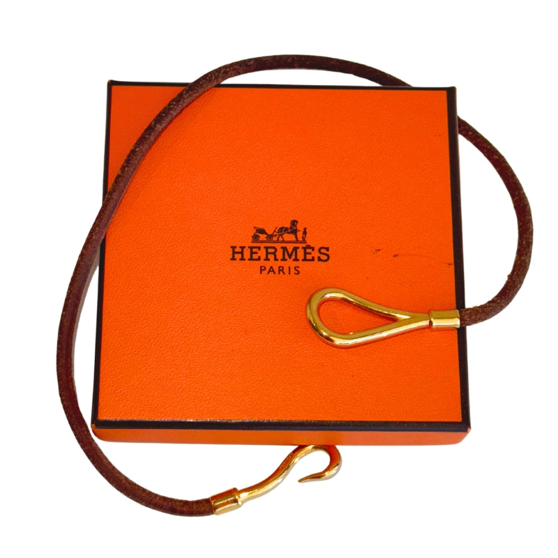 Hermes Leather Double Wrap Bracelet