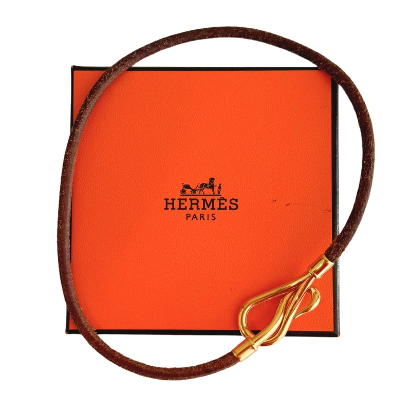Hermes Leather Double Wrap Bracelet
