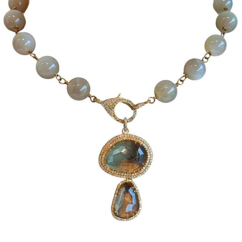 The Woods Beaded Drop Pendant Necklace