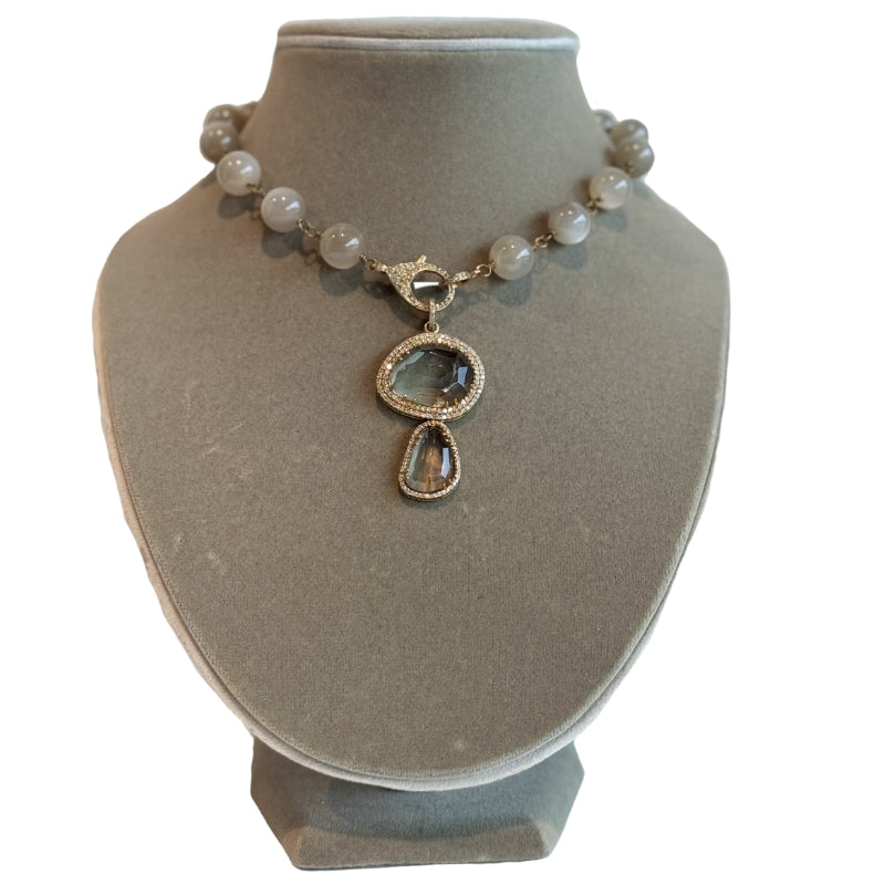 The Woods Beaded Drop Pendant Necklace