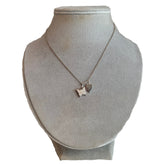 Gucci Trademark Heart & Butterfly Pendant Necklace
