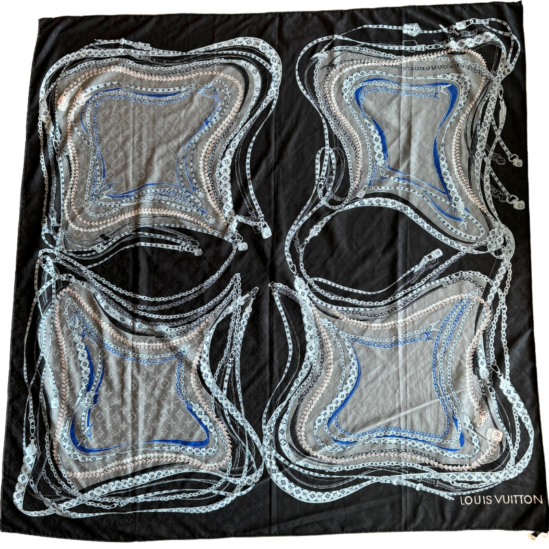 Louis Vuitton Monogram Multicolored Printed Silk Scarf