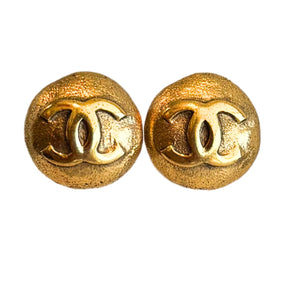 Chanel CC Logo Clip Earrings