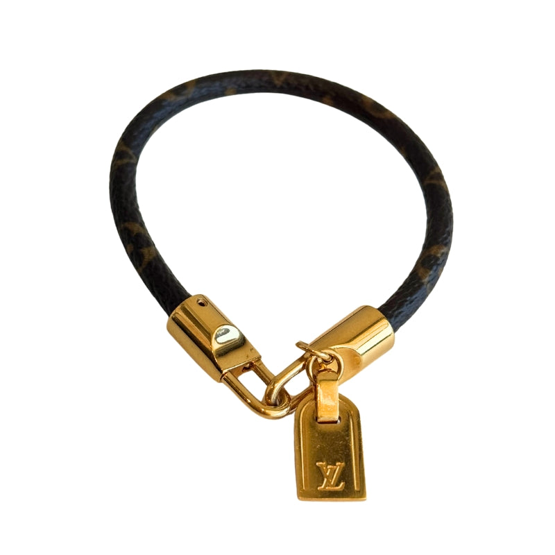 Louis Vuitton Locket Brown Monogram Bracelet