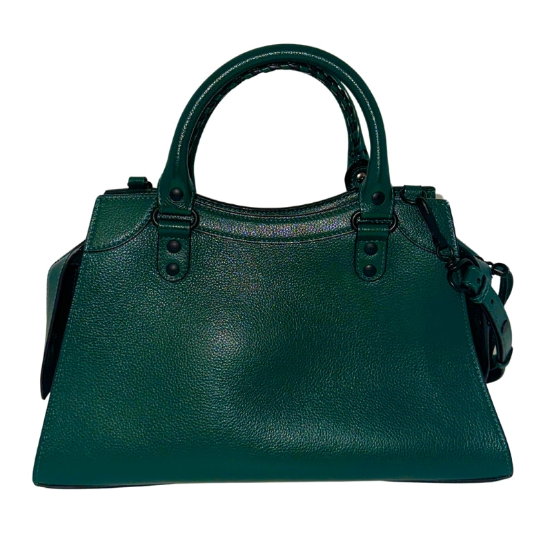 Balenciaga Neo City Classic Green Bag&nbsp;  Green Leather Exterior&nbsp;  Green Interior&nbsp;  Matte Black Hardware  Rolled Handles  Strap Attatchement&nbsp;