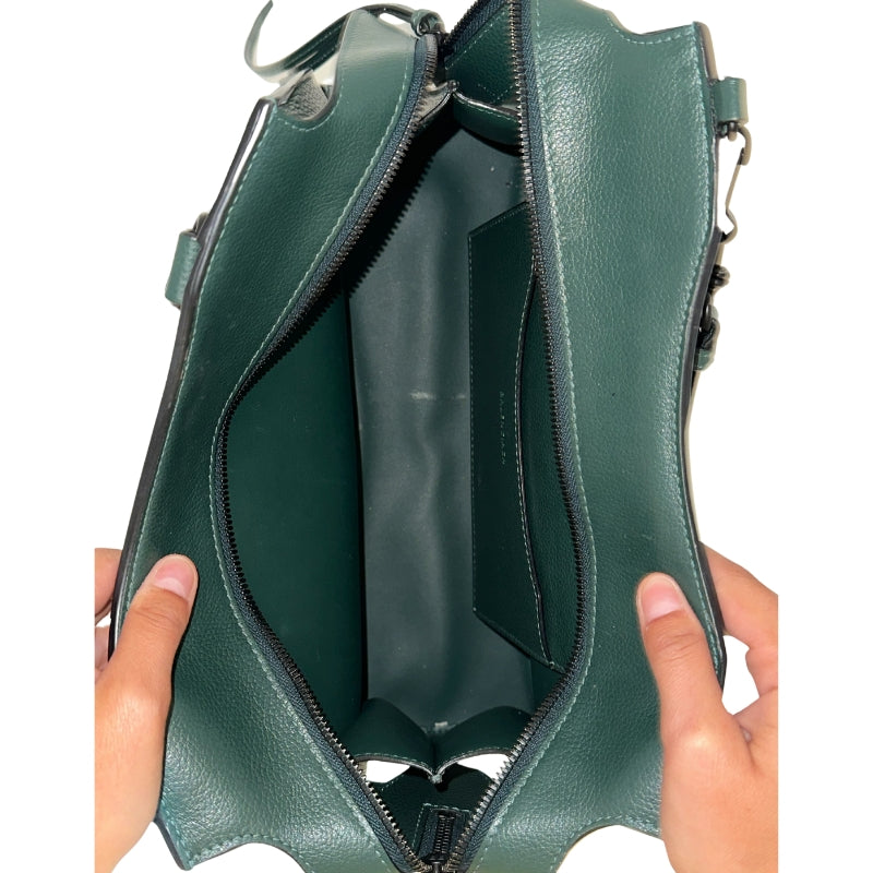 Balenciaga Neo City Classic Green Bag&nbsp;  Green Leather Exterior&nbsp;  Green Interior&nbsp;  Matte Black Hardware  Rolled Handles  Strap Attatchement&nbsp;