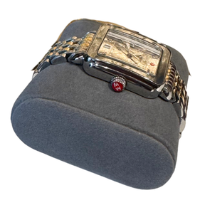 Michele Mixed Metal Two-Tone Diamond Detail Watch