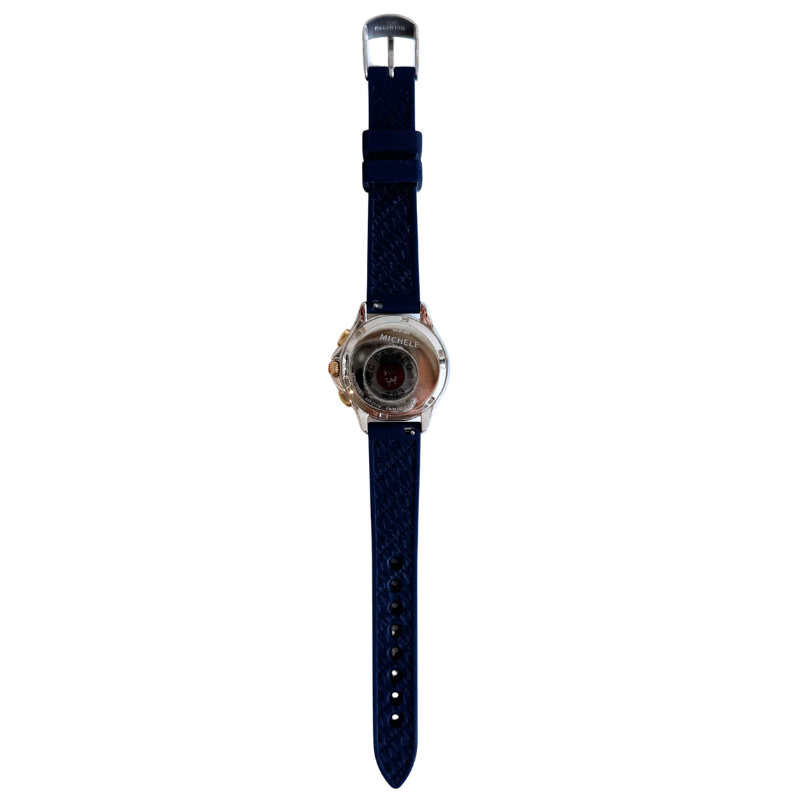 Michele Cape Chrono Navy Two-Tone Watch