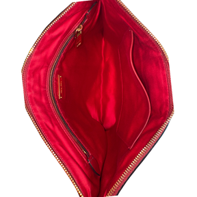 Miu Miu Leather Studded Zip Pouch Clutch