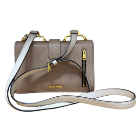 Miu Miu Bicolor Small Madras Bag