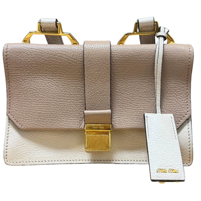 Miu Miu Bicolor Small Madras Bag