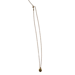 Tiffany &amp; Co Ball Necklace&nbsp;

Ball Pendany&nbsp;

Yellow Gold&nbsp;

Adjustable&nbsp;

Length: 18-20"