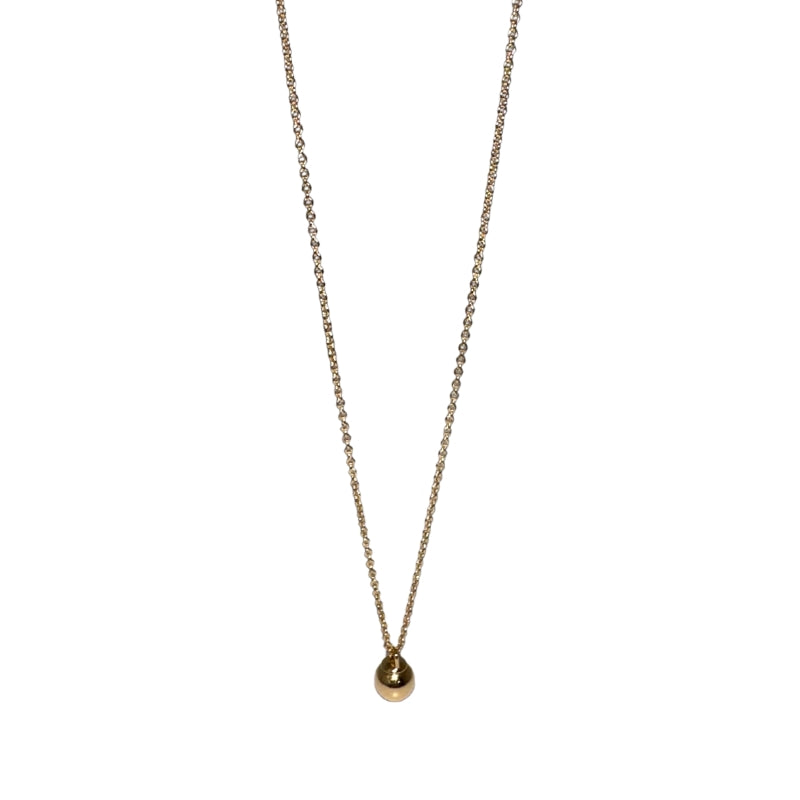 Tiffany &amp; Co Ball Necklace&nbsp;

Ball Pendany&nbsp;

Yellow Gold&nbsp;

Adjustable&nbsp;

Length: 18-20"