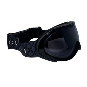 Gucci Ski Goggles&nbsp;

Black Matte&nbsp;

Grey and Black Web Straps

Silver Toned Hardware&nbsp;