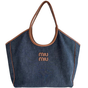 Miu Miu Ivy Denim Tote Bag