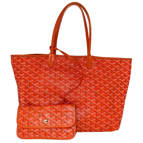 Goyard St Louis PM Orange&nbsp;

Goyard Tote&nbsp;

Printed&nbsp;

Goyardine

Silver-Toned Hardware

Dual Shoulder Straps&nbsp;