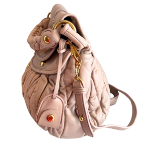 Miu Miu Matelasse Coffer Large Shoulder Bag