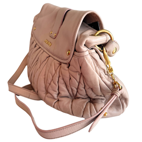 Miu Miu Matelasse Coffer Large Shoulder Bag