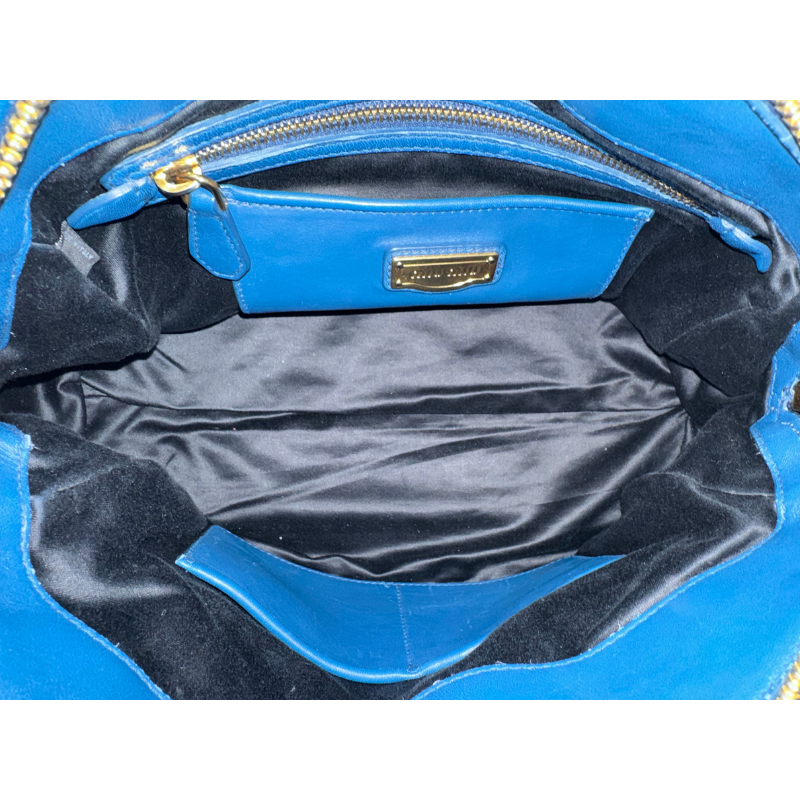 Miu Miu Ruched Two Way Top Handle Bag