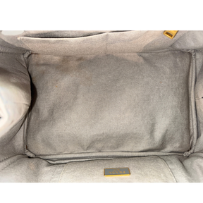 Prada Denim Canvas Logo-Print Canapa Medium Shopping Tote