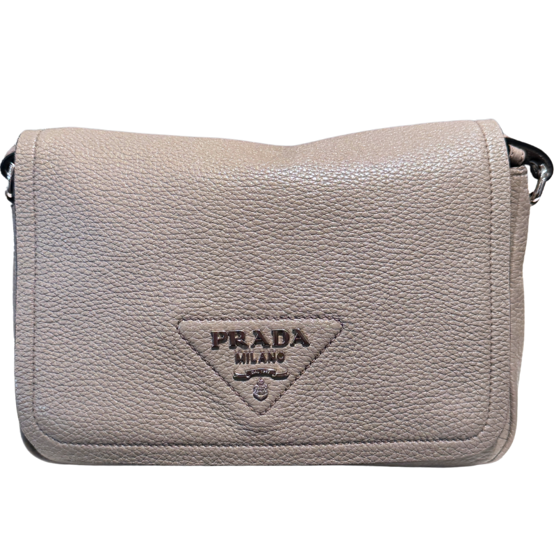 Prada Vitello Daino Soft Flap Crossbody