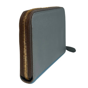 Prada Large Grey Saffiano Leather Wallet